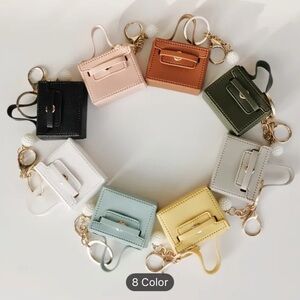 Elegant Pink Mini Handbag Keychain Bag Charm